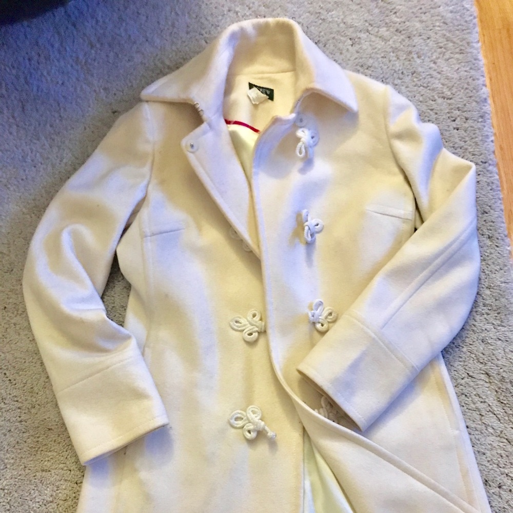 White Jcrew Coat/ jacket / dry cleaned